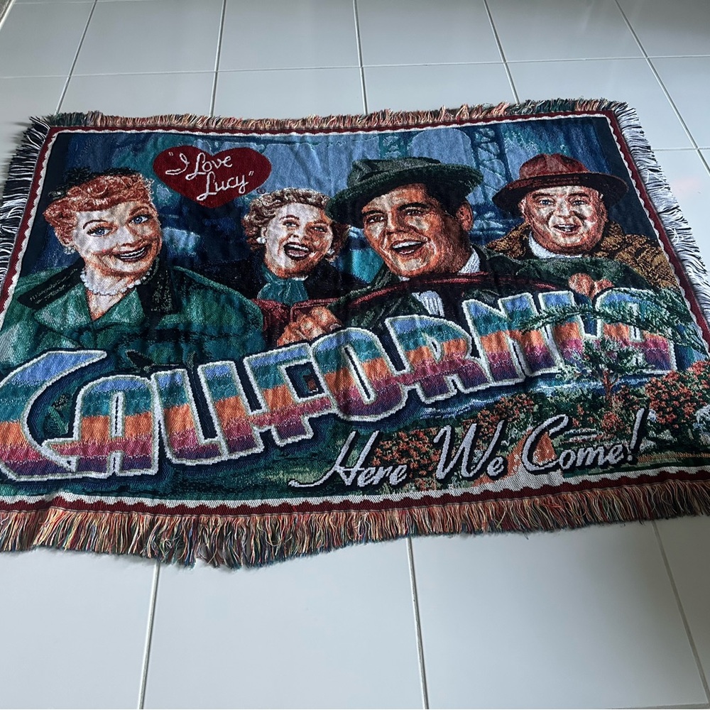 I Love Lucy California Tapestry Blanket